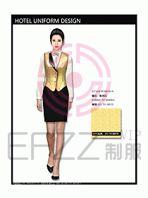 西餐服務員制服設計效果圖717