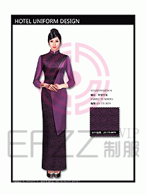 中餐咨客服裝設計效果圖553