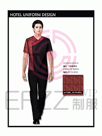 中餐服務(wù)員制服設(shè)計(jì)效果圖1091