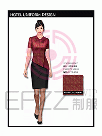 中餐服務(wù)員制服設(shè)計(jì)效果圖1092