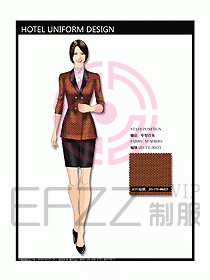 中餐迎賓制服設計效果圖570