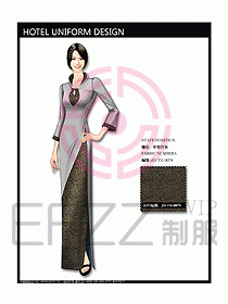 中餐迎賓制服設(shè)計(jì)效果圖572