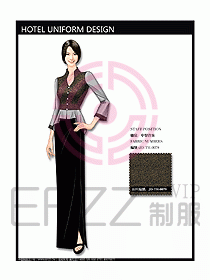 中餐迎賓制服設計效果圖573