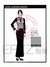 中餐服務(wù)員制服設(shè)計效果圖1134