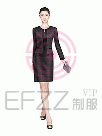 女職業裝設計效果圖633