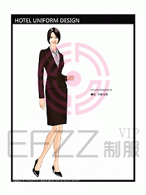 酒店行政管理制服設計效果圖302