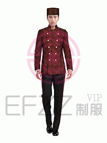 酒店門童制服設計效果圖625