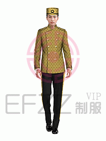 酒店門童制服設計效果圖628