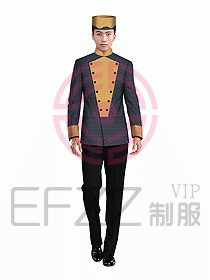 酒店門童制服設計效果圖631