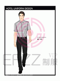 酒店總臺接待員制服設(shè)計效果圖430