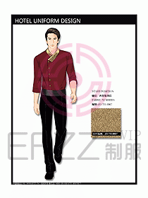 酒店西餐服務生制服設計圖737