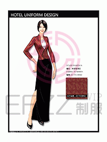 酒店西餐服務生制服設計圖741