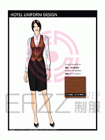 酒店西餐服務(wù)生制服設(shè)計(jì)圖740