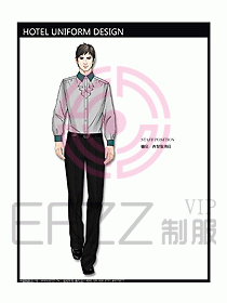 酒店西餐服務(wù)生制服設(shè)計(jì)圖746