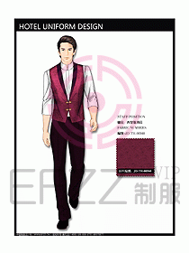 酒店西餐服務生制服設計圖745