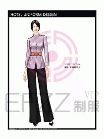 酒店中餐服務(wù)員制服設(shè)計圖1197