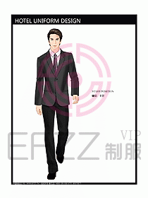 前臺服務(wù)生制服設(shè)計效果圖450