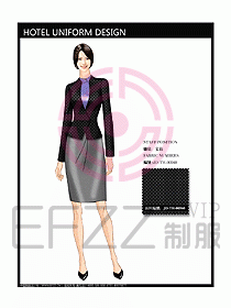 前臺服務生制服設計效果圖459