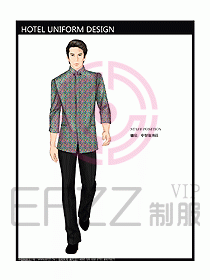 酒店中餐服務員制服設計圖1212