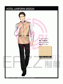 酒店中餐服務(wù)員制服設(shè)計(jì)圖1232