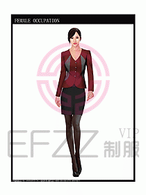 女時尚秋冬職業裝設計圖654