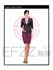 女時(shí)尚秋冬職業(yè)裝設(shè)計(jì)圖659