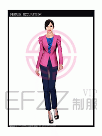 女時尚秋冬職業裝設計圖672