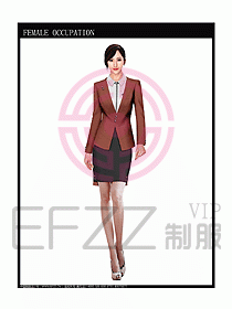 女時尚秋冬職業裝設計圖679