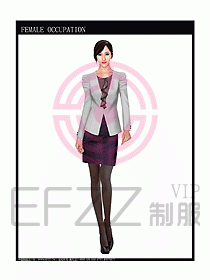 女時尚秋冬職業裝設計圖678