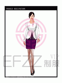 女時尚秋冬職業裝設計圖682