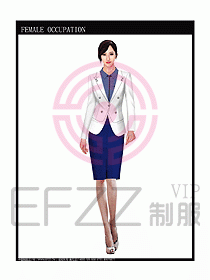 女時尚秋冬職業(yè)裝設計圖692