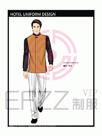 酒店客房服務員制服設計328