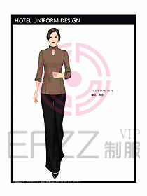 酒店客房服務(wù)員制服設(shè)計(jì)343