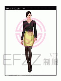 商城營業(yè)員服裝設計圖984