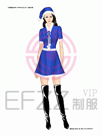 KTV男女服務(wù)員制服設(shè)計(jì)圖403