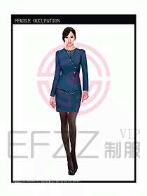 時尚職業女西服設計圖702