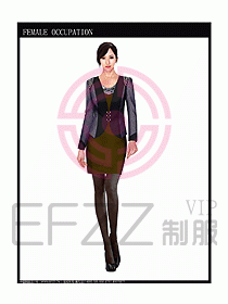 時尚職業女西服設計圖798