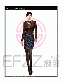 時(shí)尚職業(yè)女西服設(shè)計(jì)圖823