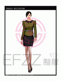 時尚職業女西服設計圖837