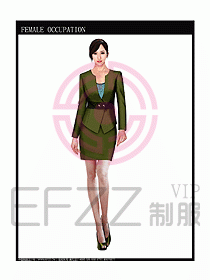 時尚職業女西服設計圖847
