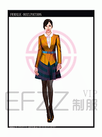 時尚職業女西服設計圖855