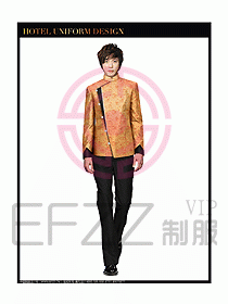 酒店中餐服務(wù)員制服設(shè)計(jì)圖1269