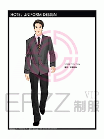 酒店大堂制服設計圖523