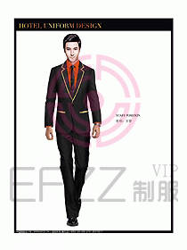 總臺收銀接待制服設(shè)計圖173