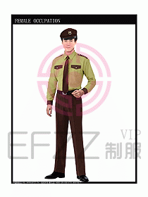 長(zhǎng)袖保安服制服設(shè)計(jì)圖266