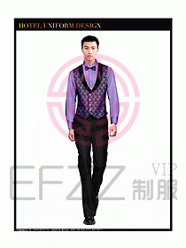 酒店西餐服務生制服設計圖801