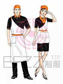 快餐廳制服設計圖009