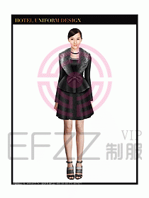 女秋冬職業裝設計圖891