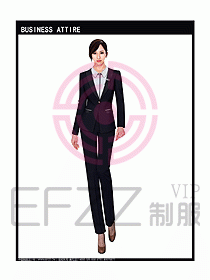 女秋冬職業裝設計圖899