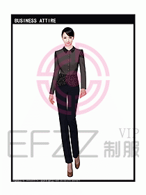 女秋冬職業(yè)裝設計圖902